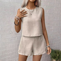Women's Sleeveless Two-Piece Set