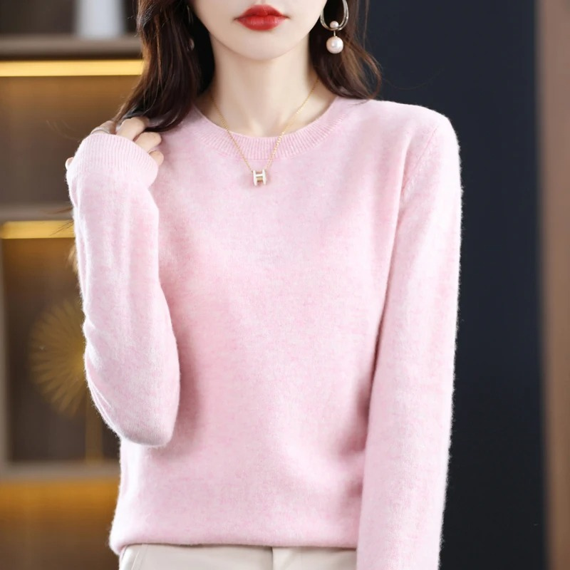 Women's Sweater Classic Round Neck Soft Stylish