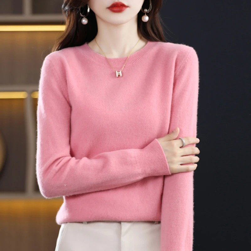 Women's Sweater Classic Round Neck Soft Stylish