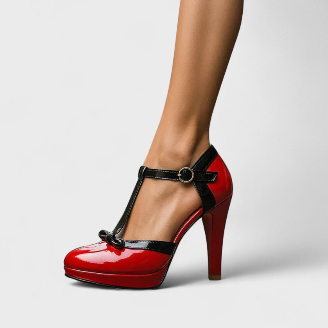 Women's T-Strap Platform High Heels