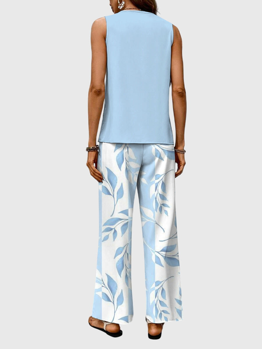 Women's Wide-Leg Pants Set