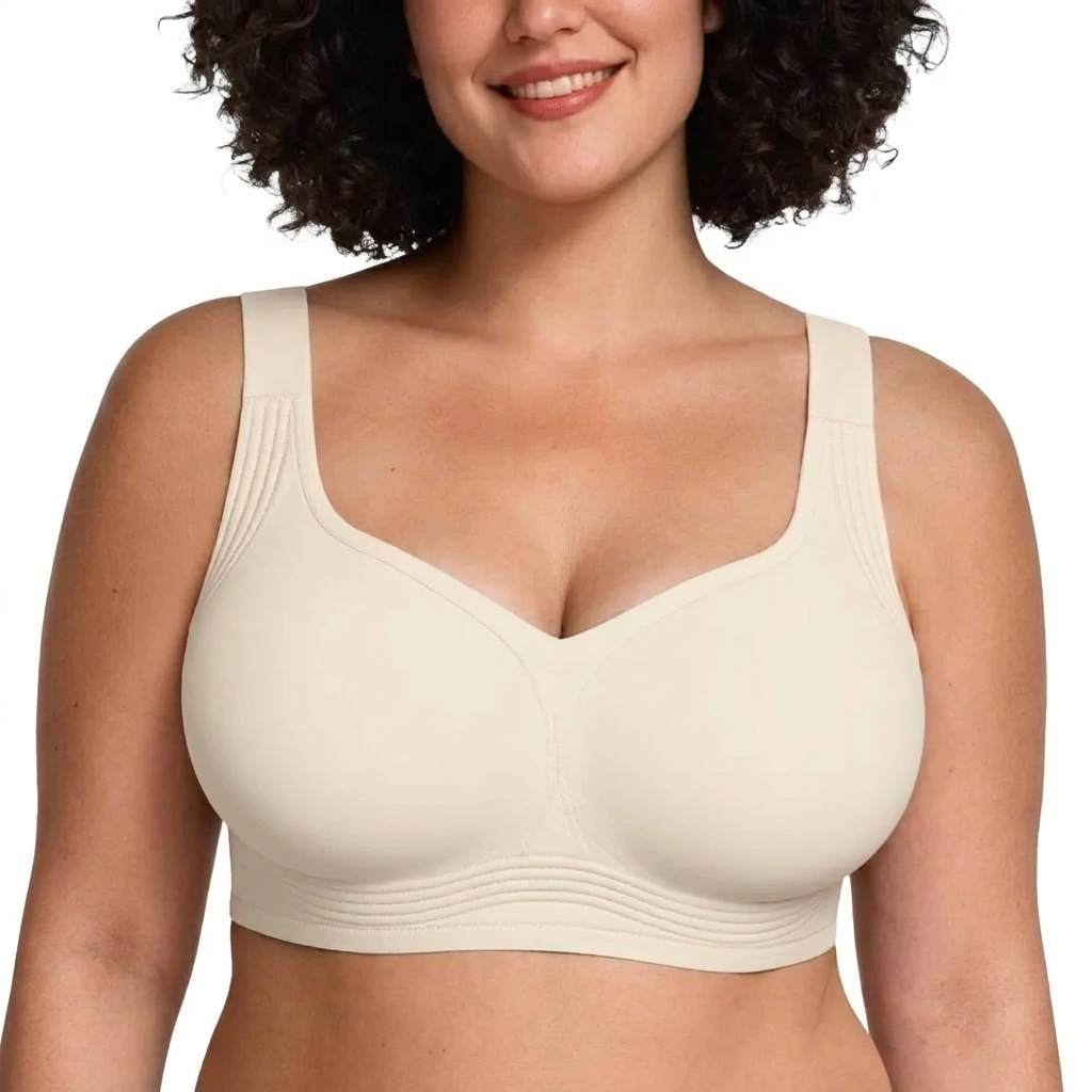 Women's Wire-Free Full-Coverage Supportive Push-Up Bra