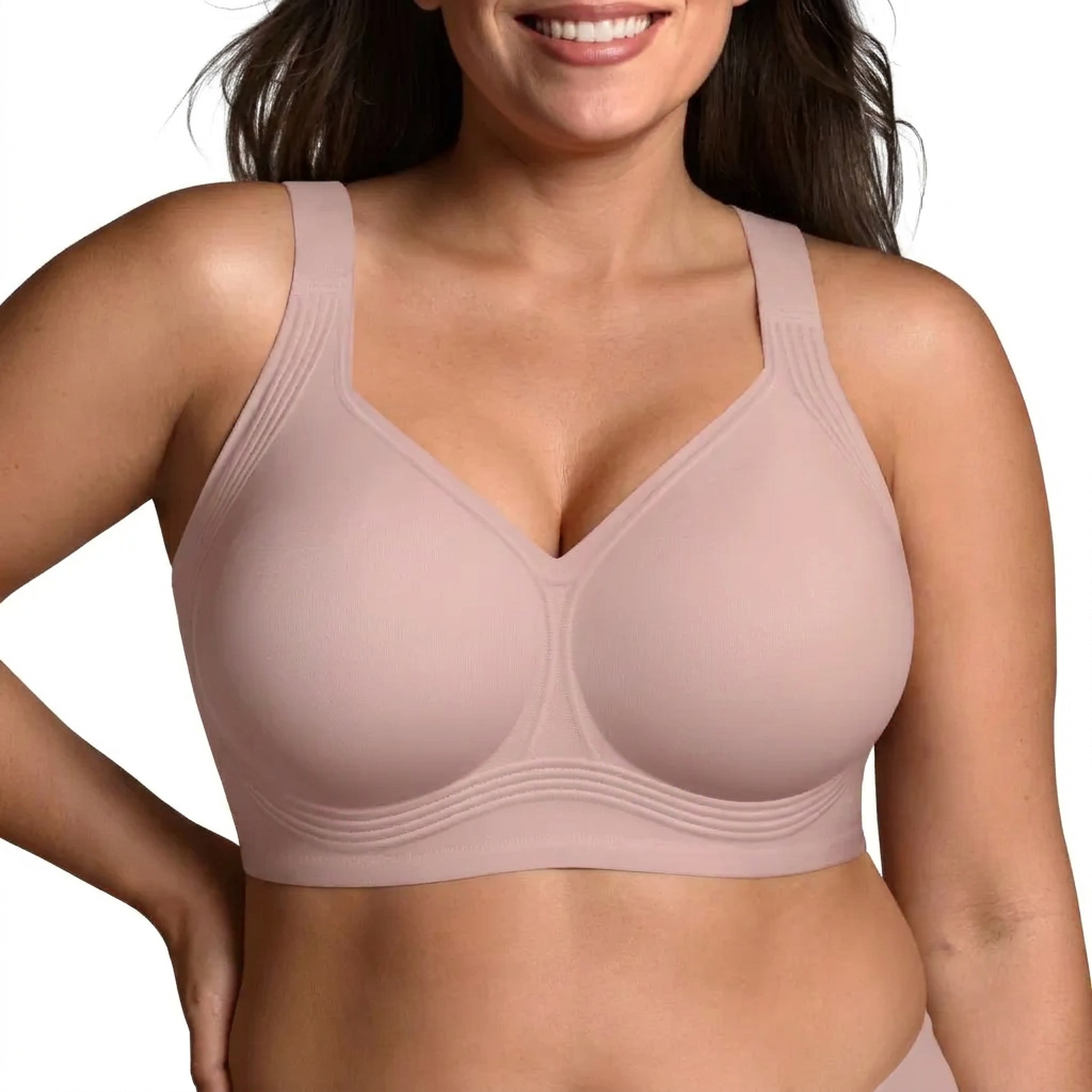 Women's Wire-Free Full-Coverage Supportive Push-Up Bra