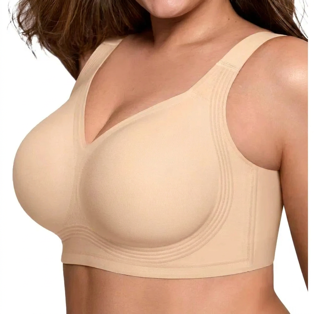 Women's Wire-Free Full-Coverage Supportive Push-Up Bra