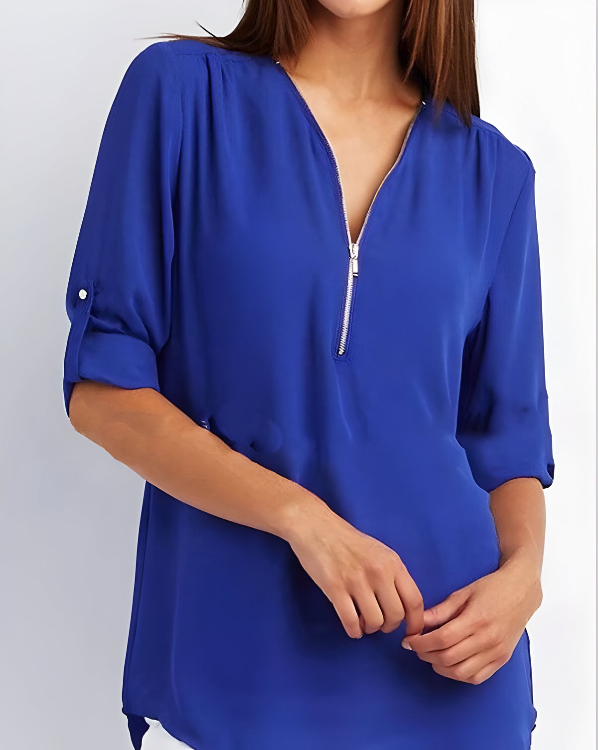 Women's Zip-Front Blouse
