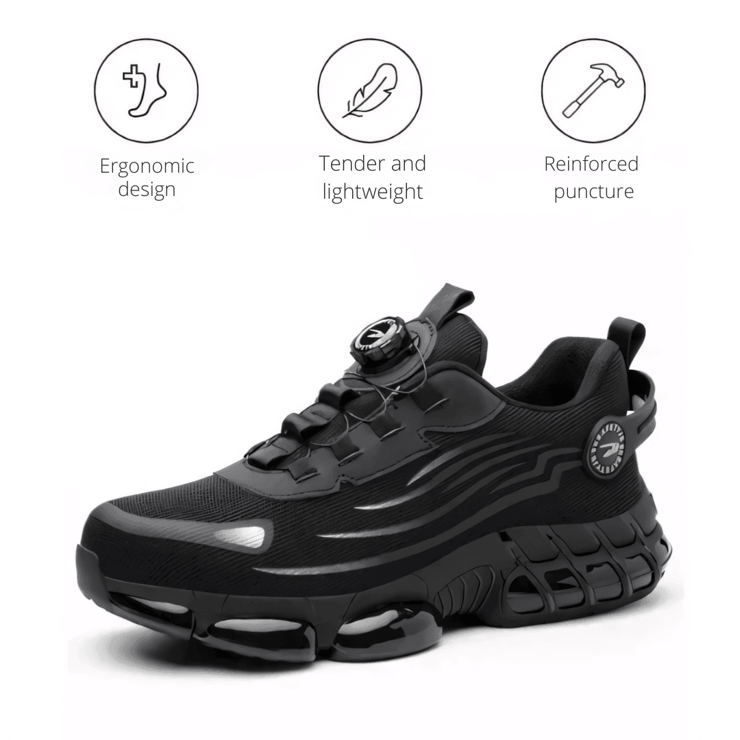 Work Shoes Men | Orthopedic Support & Slip-Resistant Grip
