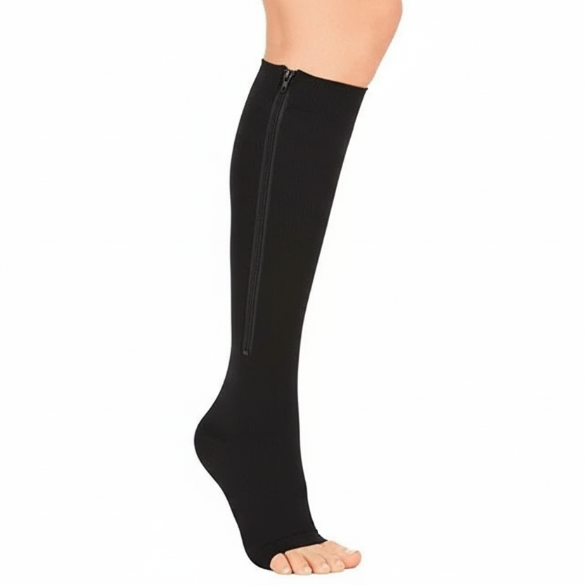 Zipper Compression Socks for Support and Relief