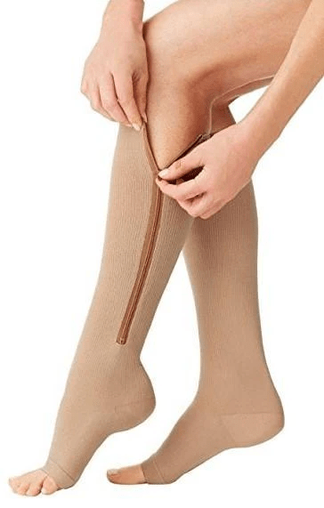 Zipper Compression Socks for Support and Relief